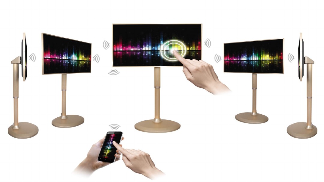 雙面立式廣告機(jī)怎么跟電腦無線連接