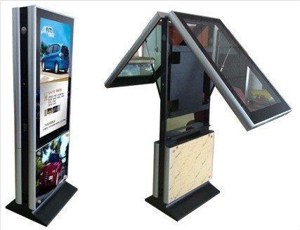 雙面立式廣告機(jī)怎么跟電腦無線連接